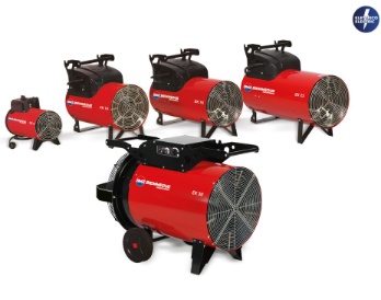 GENERATORI MOBILI DI ARIA CALDA A CORRENTE ELETTRICA LOCALI CHIUSI EK ELECTRICAL MOBILE SPACE HEATERS GENERATORI ELETTRICI CLOSED ROOMS 6